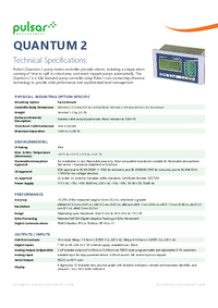 Thumbnail of document Data Sheet - Quantum 2 Pumping Station Controller